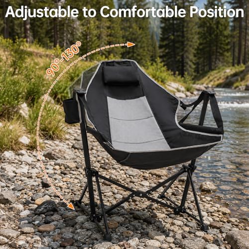 Aohanoi Hammock Camping Chair,Heavy Duty Swinging Rocking Camping Chairs for ...