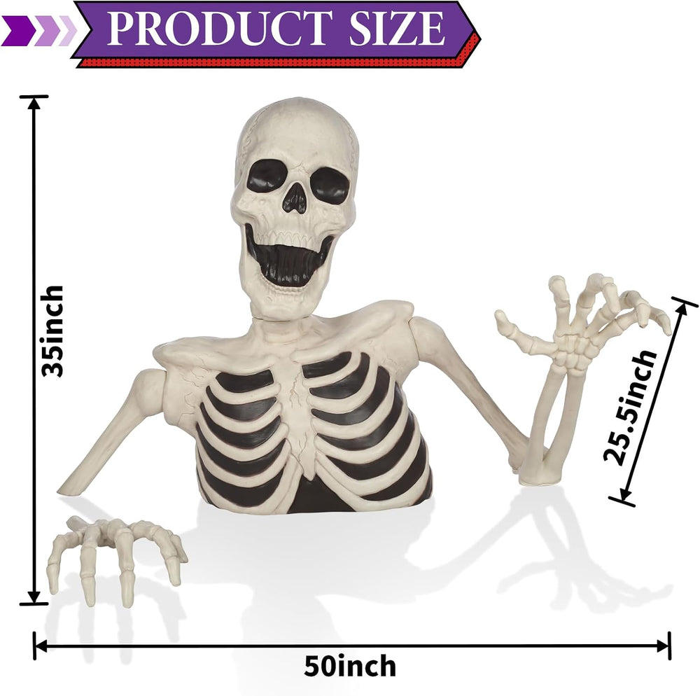 Seasons 35" Halloween Giant Groundbreaker Skeleton Halloween Decoration