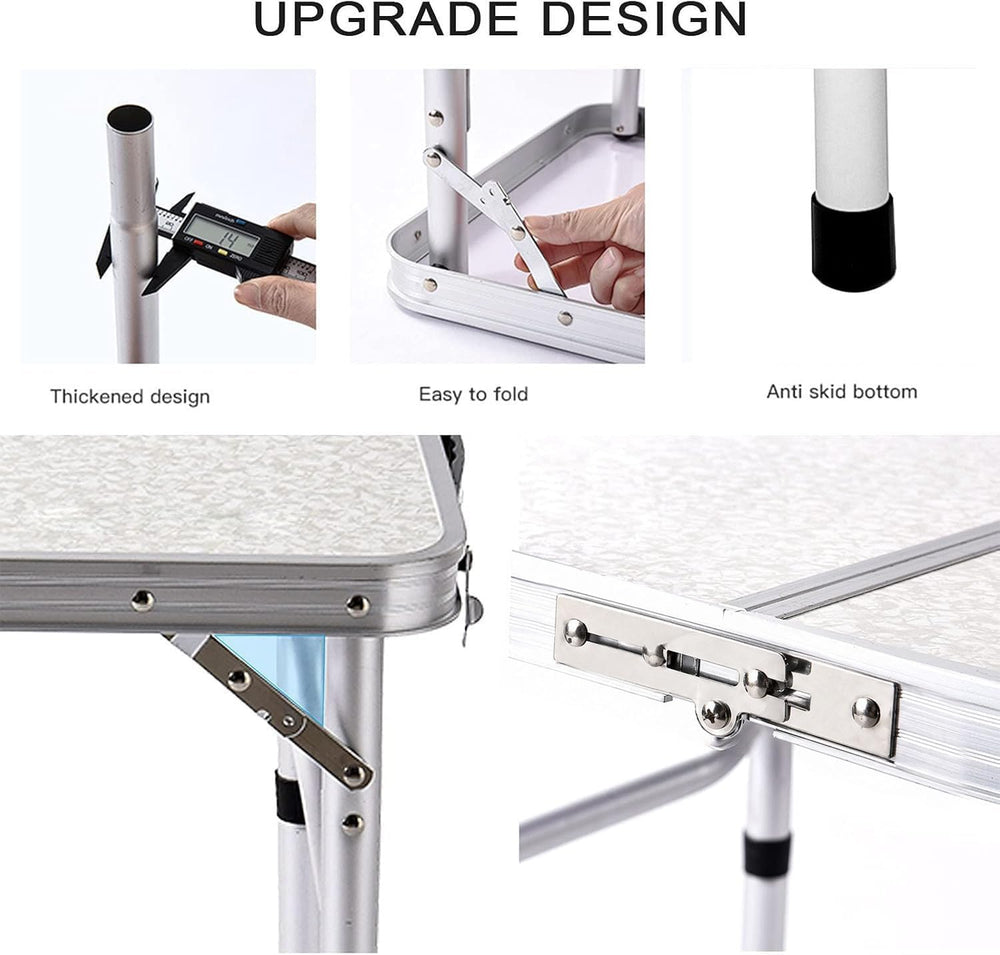 YUFIFAIRY Small Folding Table Portable, 24" L x16 W Foldable Camp Table