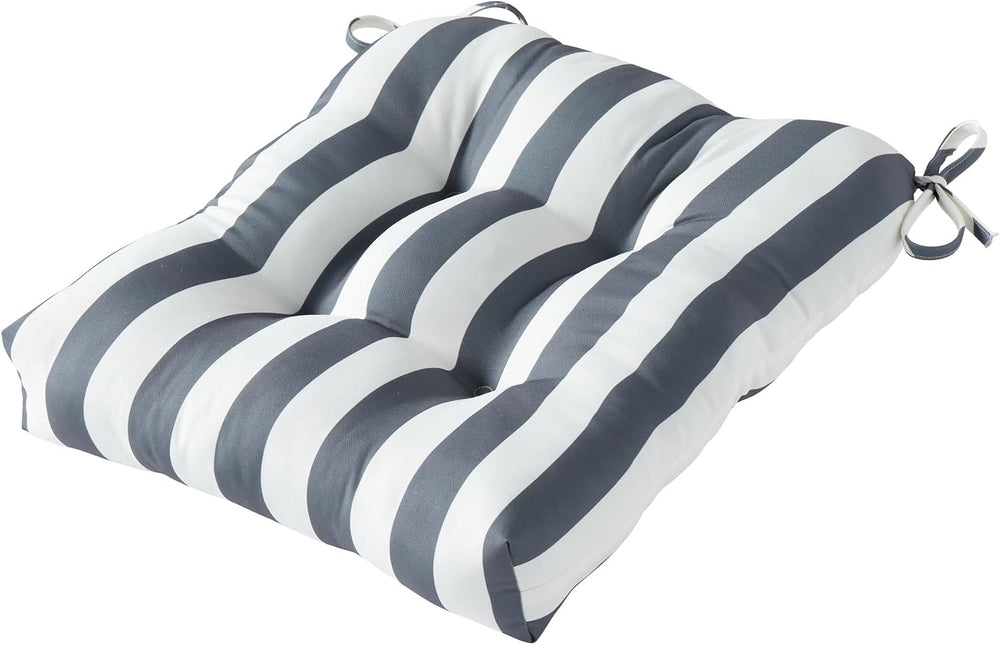 20x20 Square Tufted Outdoor Seat Cushion, Reversible Patio Chair Cushion with...