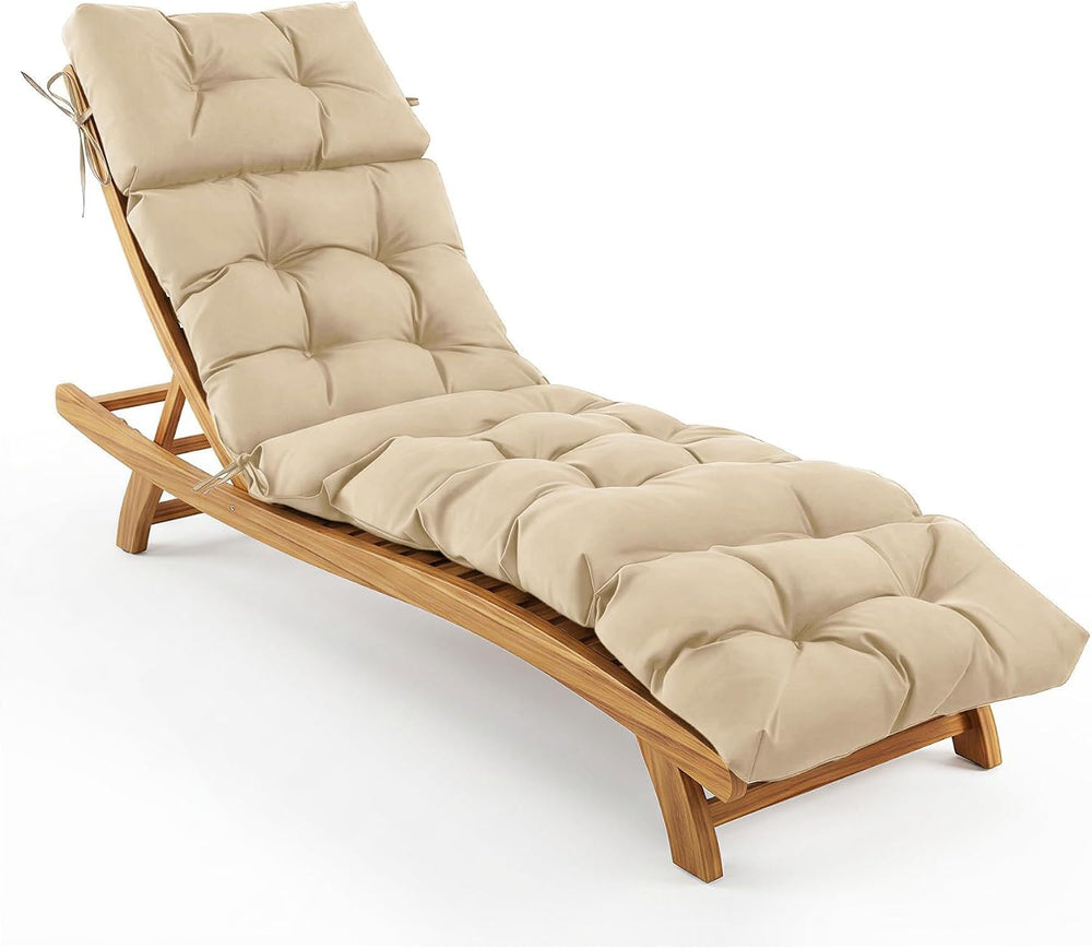 Outdoor Chaise Lounge Cushions, Waterproof Lounge Chair Cushions