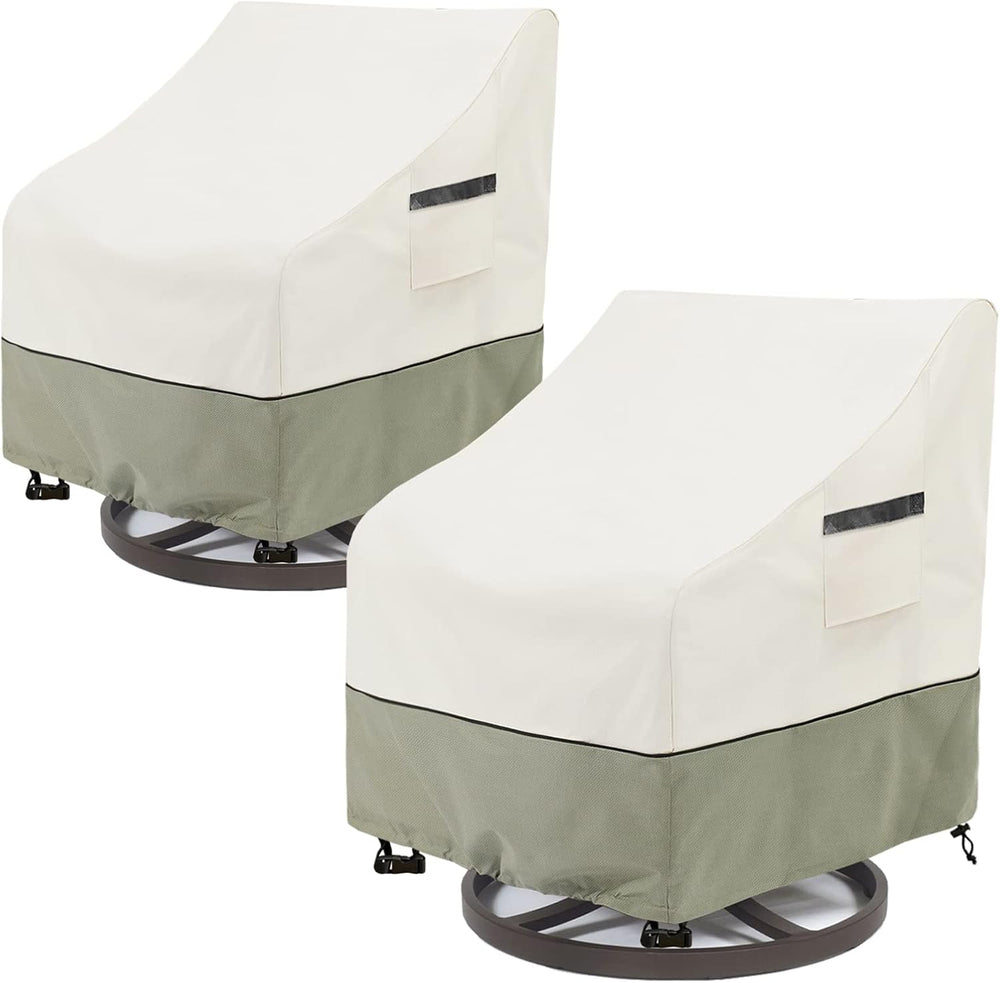 Outdoor Swivel Lounge Chair Cover 2 Pack,Waterproof Heavy Duty Outdoor Chair ...