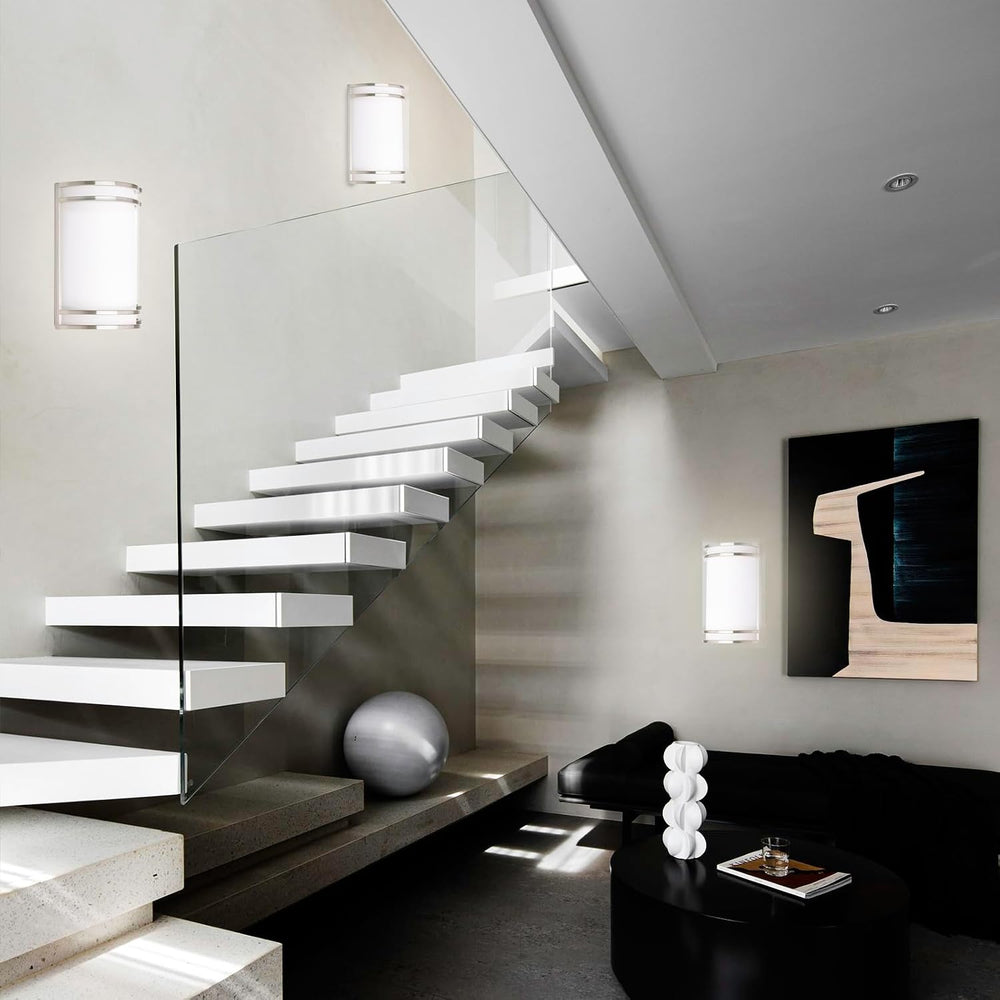 Indoor Wall Sconce, Half Cylinder Wall Light Fixture, 3000K 4000K 5000K Color...