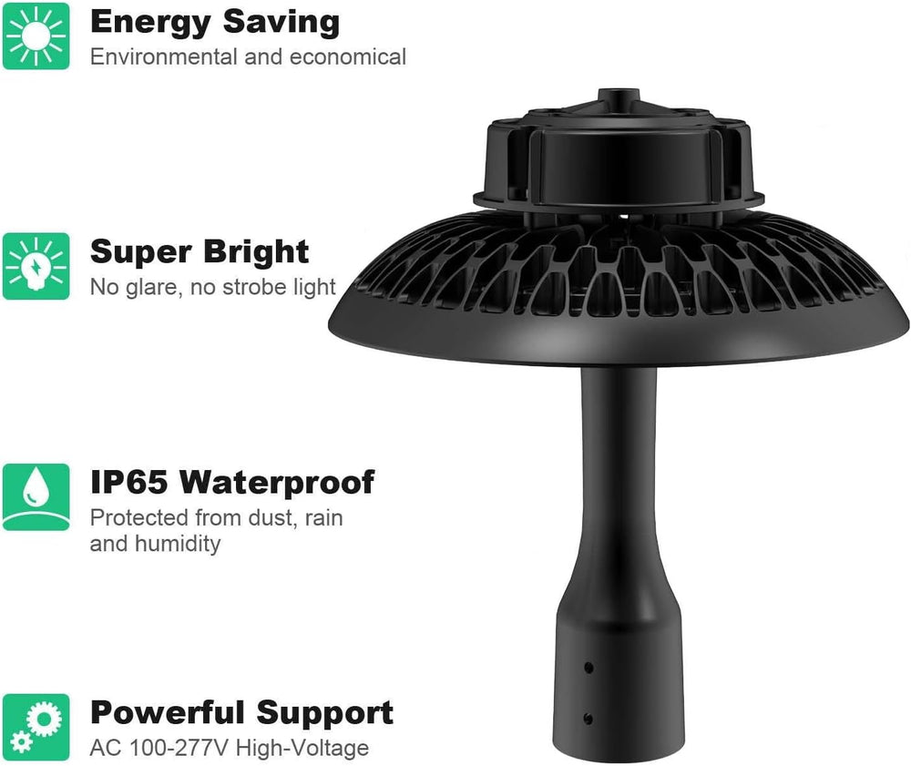 Post Top Light 100W LED Area Light 13000Lm 5500K Pure White (300W Equivalent)...