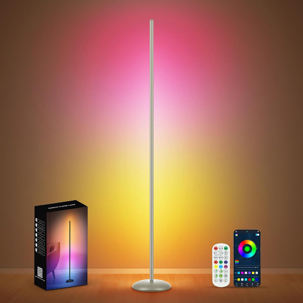 LED Corner Lamp, Smart RGB Floor Lamp for Living Room, Bedroom
