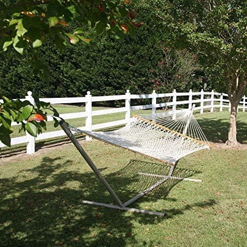 Original Pawleys Island 13OC Original Deluxe Cotton Rope Hammock with Free Ex...