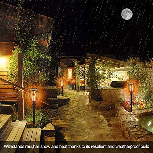 Aityvert Flickering Flame Solar Torch Lights Outdoor, 43" Tall, 2 Pack