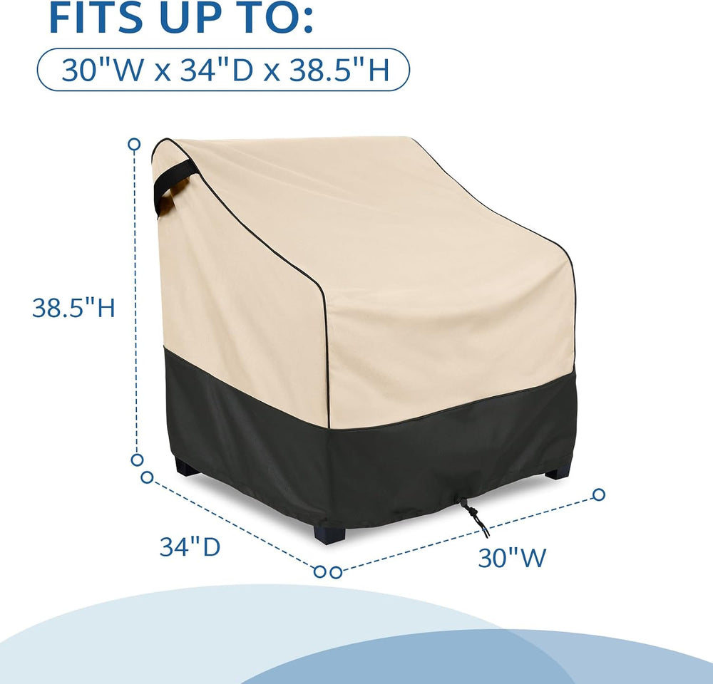 FORSPARK Outdoor Swivel Chair Covers Waterproof, Heavy-Duty Patio Cover