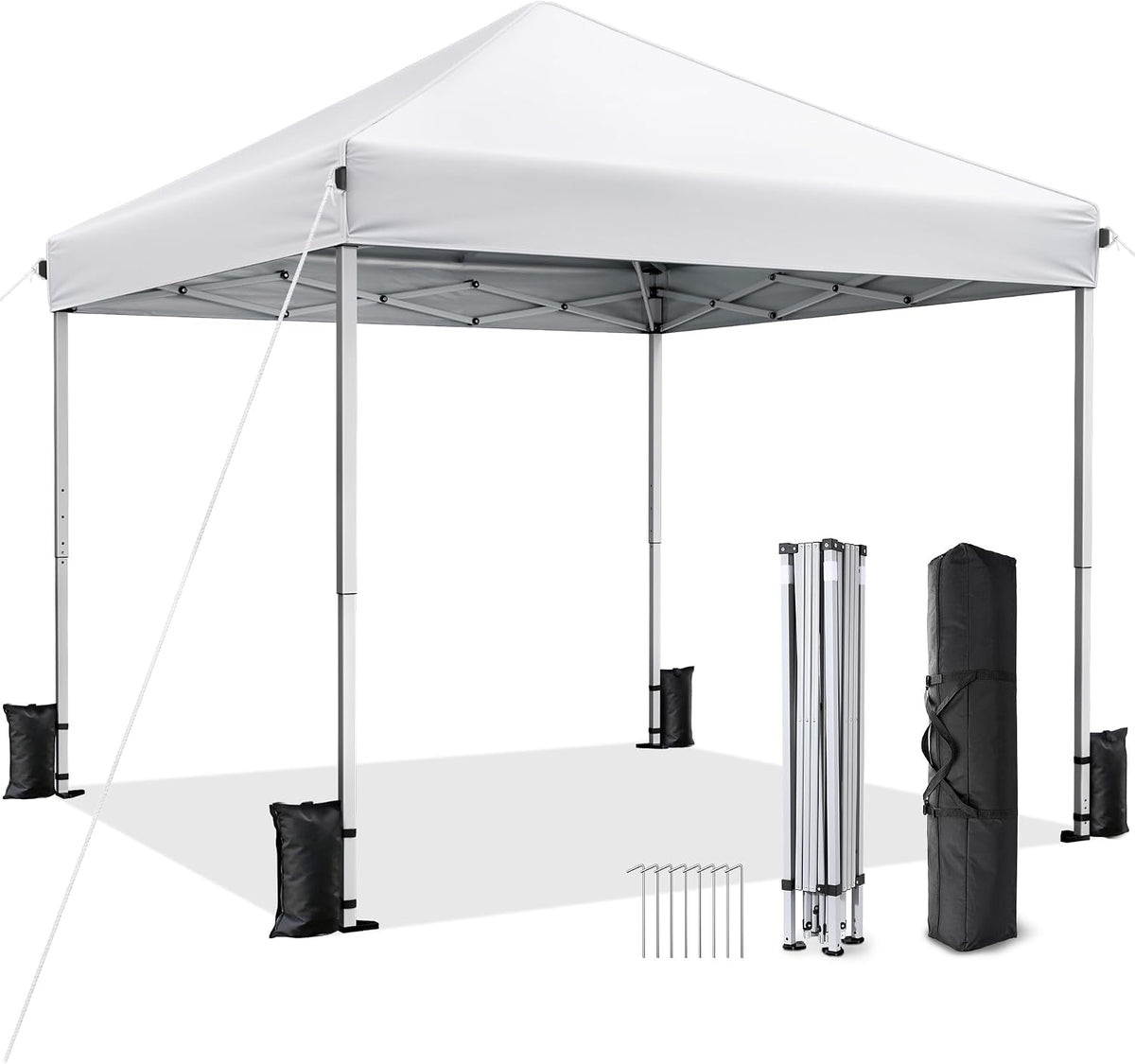 10x10 pop up canopy tent with one-push center, main product view
