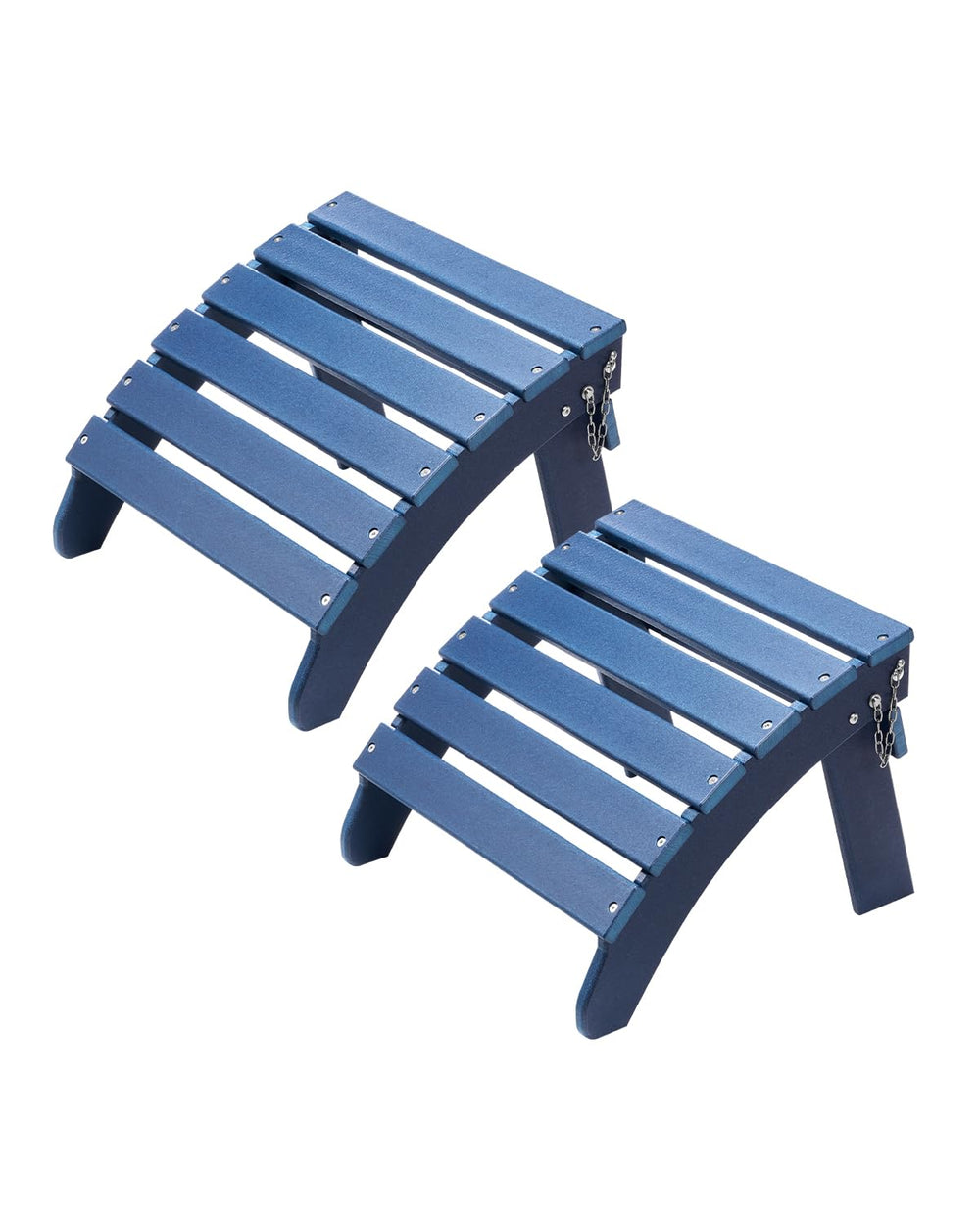 VEVOR Adirondack Ottoman Set of 2, 18.7L x 18.9W x 13.8H Inch HDPE Plastic Fo...