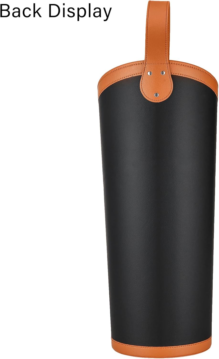 Faux Leather Large Umbrella Holder Entryway，Modern Black Umbrella Rack Stand ...