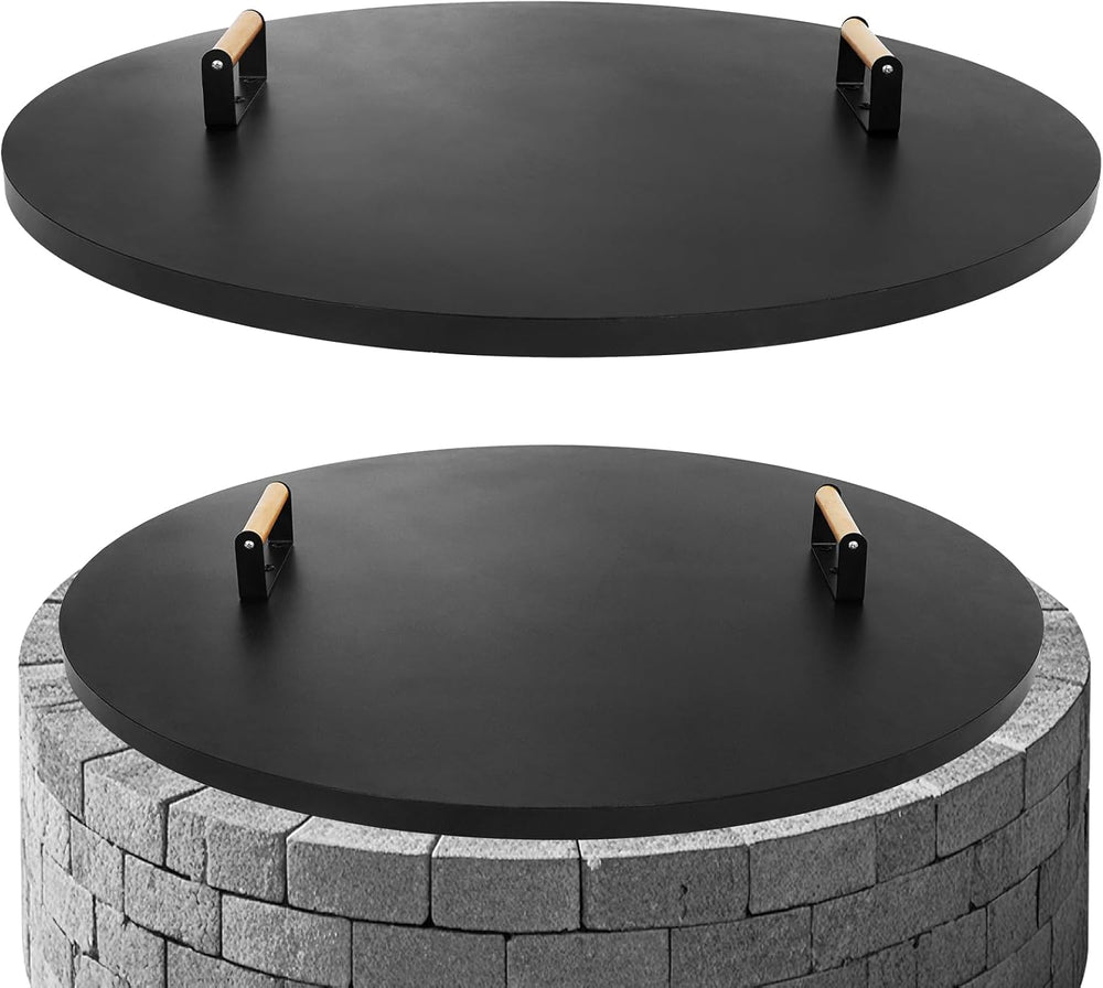 G GOOD GAIN Firepit Lid Round 34 Inch,Rust Resistant Fire Pit Lid Cover