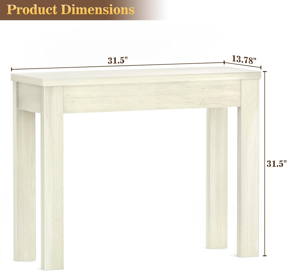 Armocity Console Table for Entryway, 32" Farmhouse Sofa Tables Narrow Long