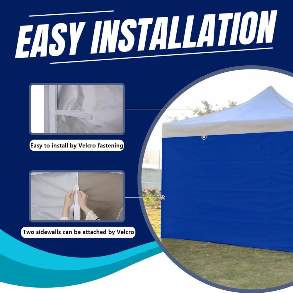 10x10 Pop Up Canopy Tent Sidewalls - Straight Leg Compatible, 300D Waterproof...