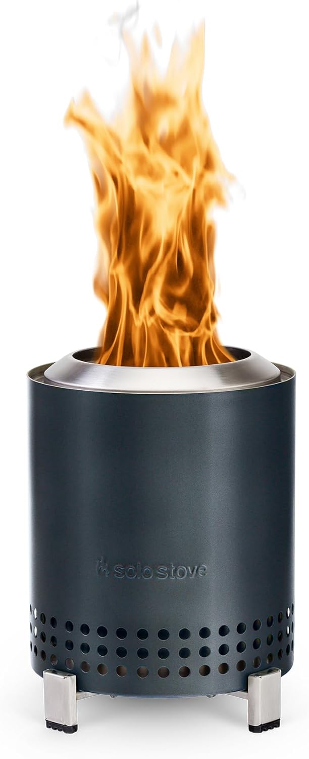 Solo Stove Mesa, 5.1 Inch Tabletop Fire Pit with Stand - Smokeless, Stainless...
