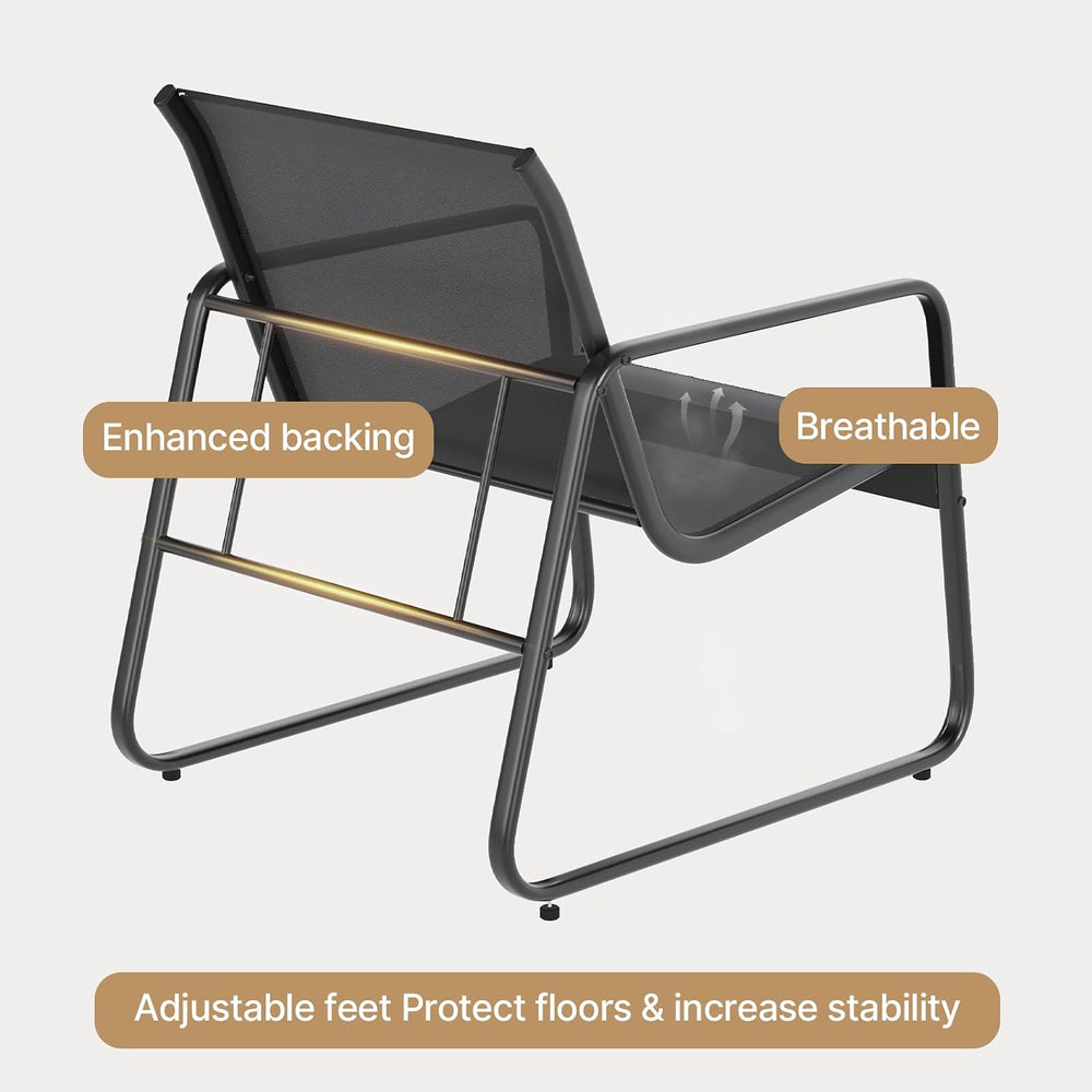 Gizoon Patio Chair Set of 2, Patio Bistro Set, Outdoor Patio Furniture Set