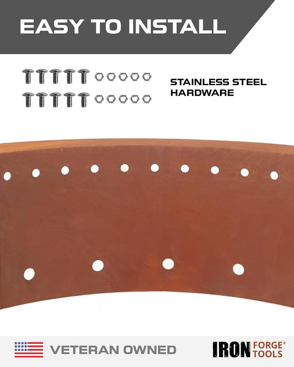 Iron Forge Tools Smokeless Outdoor Fire Pit Ring Insert 30 Inch Round