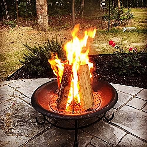 The Original Vertical Fire Pit Grate, Chiminea, Kiva Fireplace Firewood - Low...