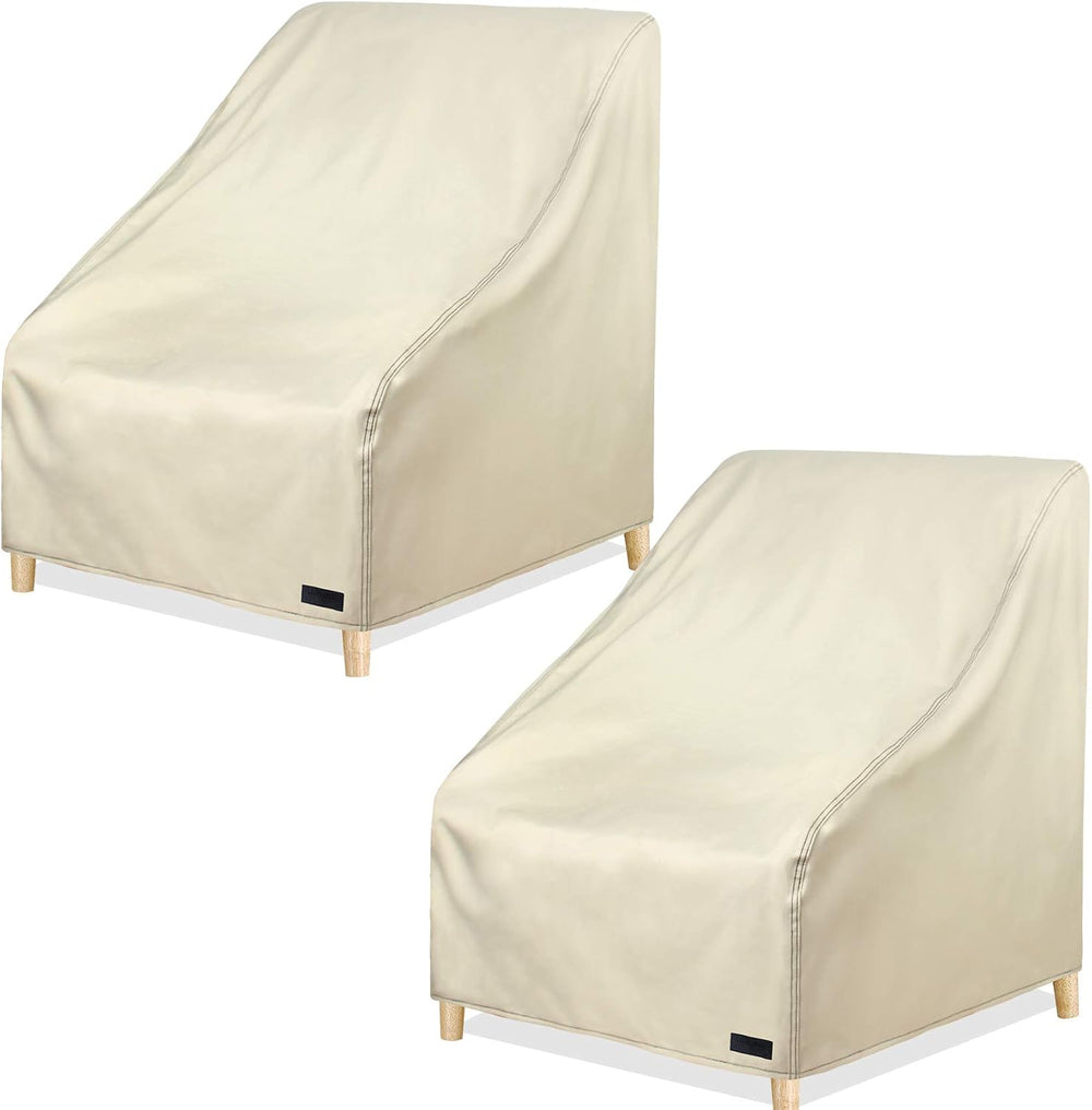 NettyPro Patio Chair Covers for Outdoor Furniture 2 Pack, Waterproof Heavy Du...