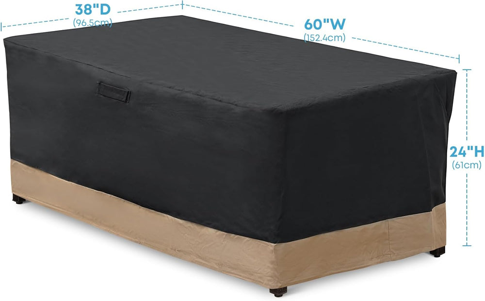 Stanbroil 60 Inch Rectangle Fire Pit Cover, Outdoor Patio Table Cover