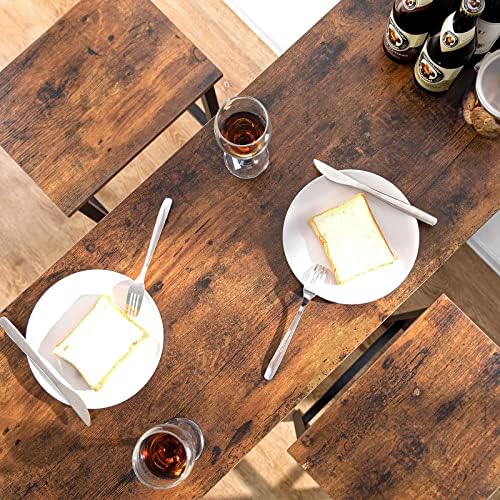 HOOBRO Bar Table Set, Pub Tables Bar Height with Stools Set of 2, Bar Chairs ...
