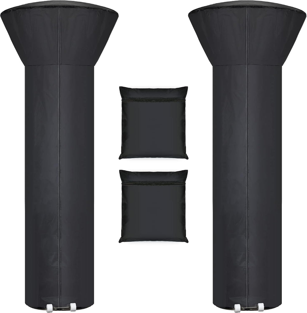 [2 Pack] Patio Heater Covers with Zipper and Storage Bag,Waterproof,Dustproof...