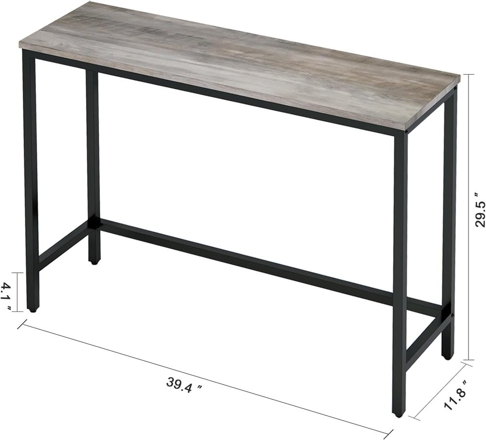 Timberer 39.4” Console Table Hallway Entrance Table Sofa Table Behind Couch