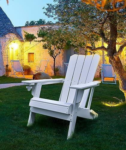 GARDENSTAR Adirondack Chair Oversized Folding Adirondack Chairs Recyclable HD...