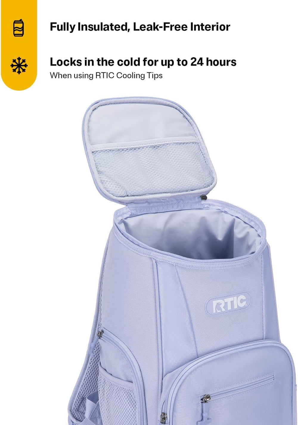 RTIC Lightweight Backpack Cooler Soft Insulated Portable Bag for Lunch, Beach...