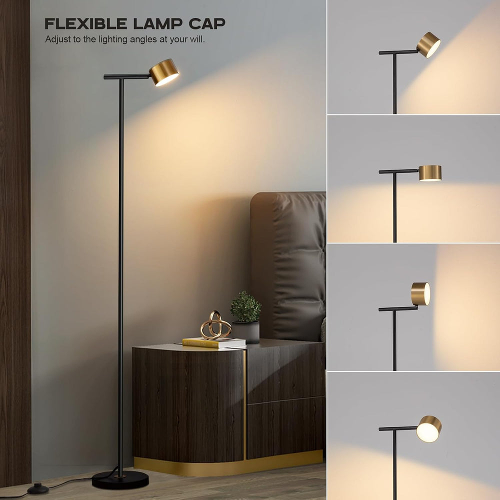 Floor Lamps for Living Room, 3 Color Temperatures Floor Reading Lamp with Fle...