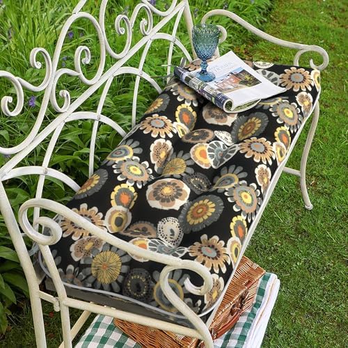 Tufted Bench Cushion for Outdoor Furniture, Patio Swing Cushion 44 x 19 x 5 I...