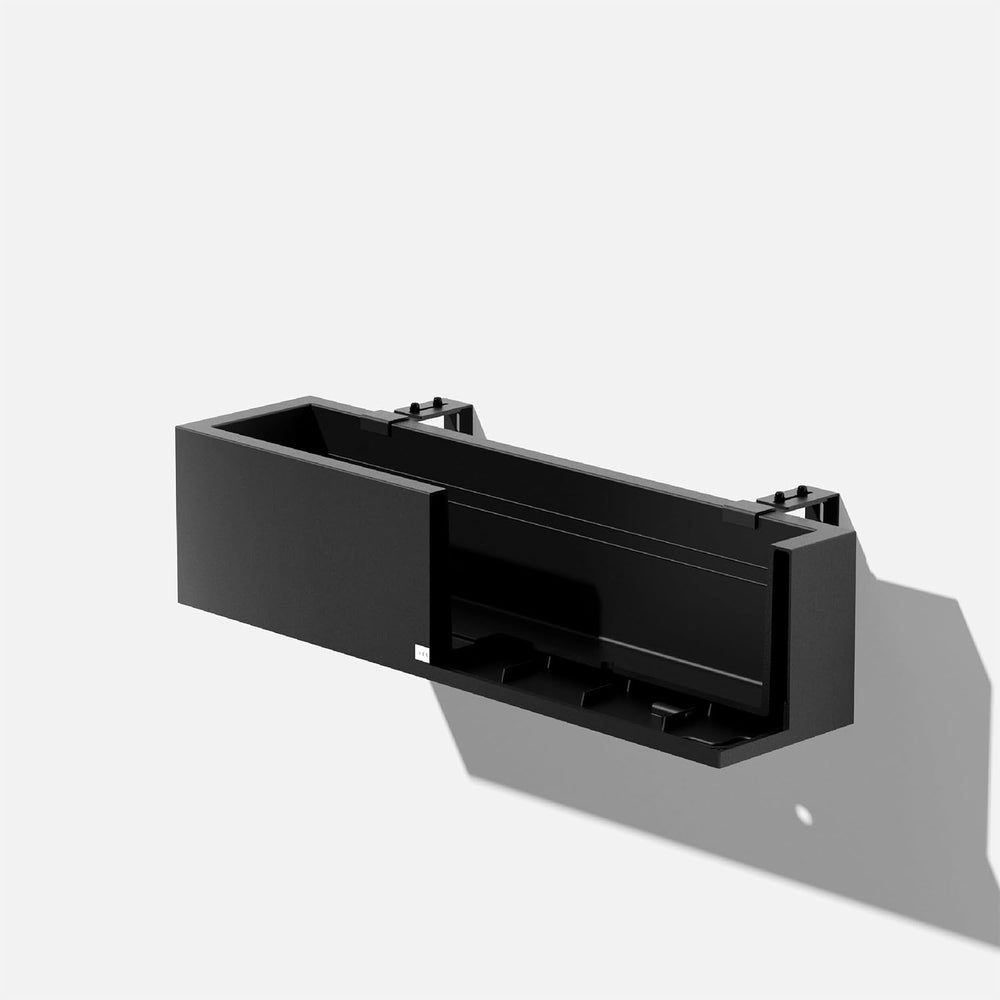 Veradek Block Series Railing Planter - Outdoor Window Box with Bracket