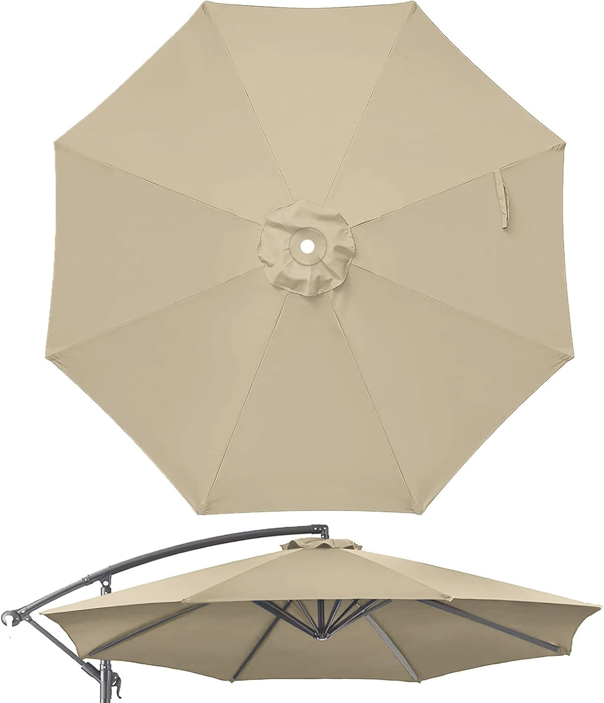 10ft patio umbrella replacement canopy for 8 ribs, main product view