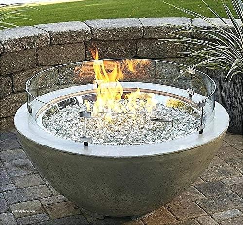 Hiland Reflective Fire Pit Glass, Gold, 20lb