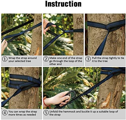 Camping Hammock with Mosquito Net and Rain Fly - Travel Hammock Bug Net - Ham...