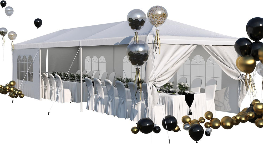 Devoko 10x30 FT Outdoor Water & UV & Wind Resistant Party Tent