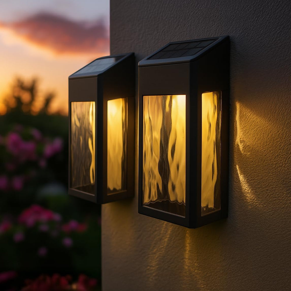 Classy Caps SWL888 - Black Aluminum Lancaster Deck & Wall Light (2 Pack) ...