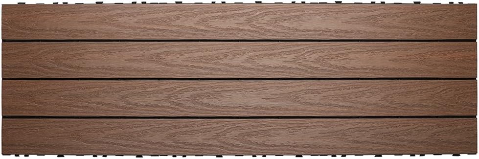 NewTechWood UltraShield Naturale 1 ft. x 3 ft. Quick Deck Outdoor Composite D...
