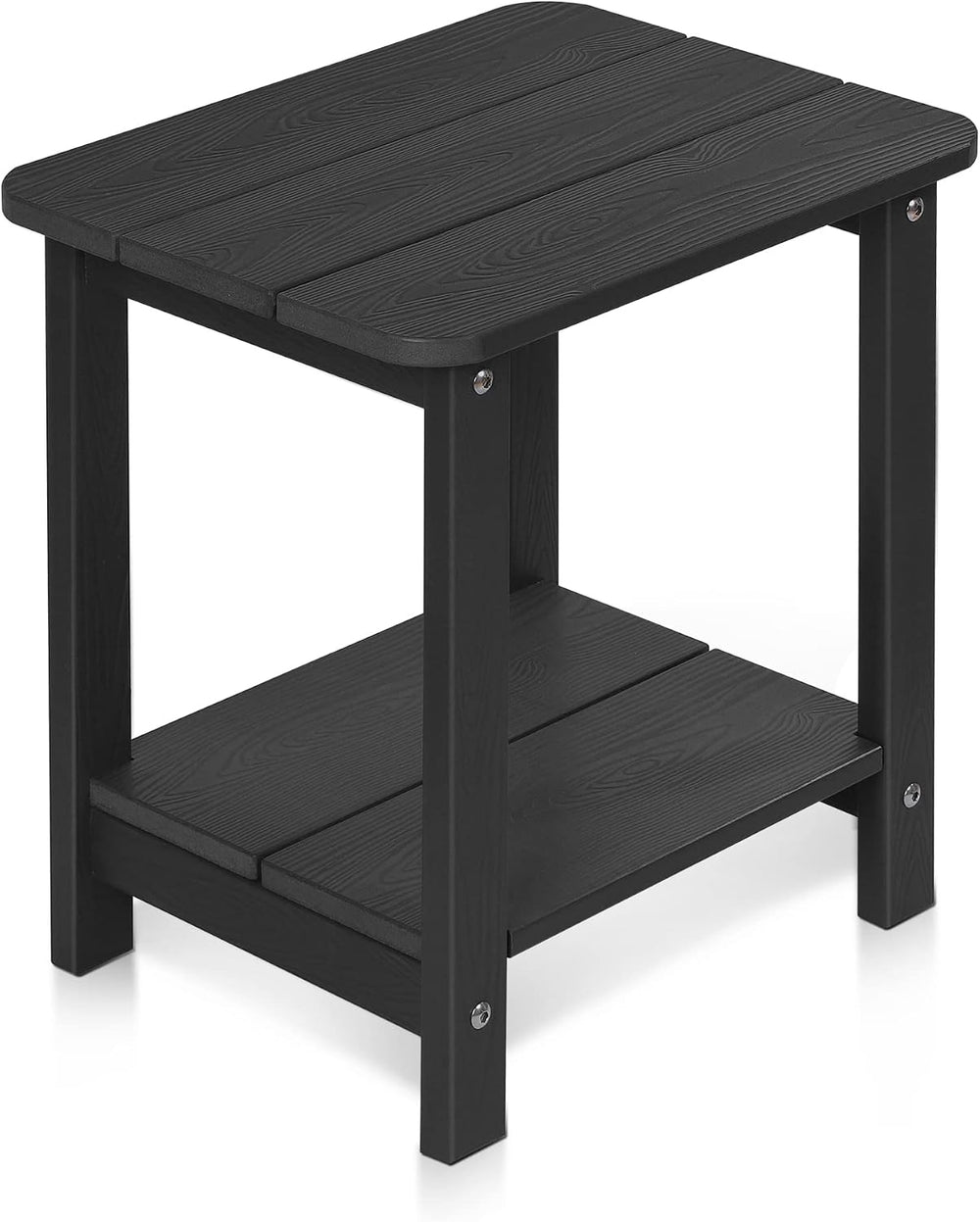 Tikea, Black Adirondack Outdoor Side Table, 16.7'' x 12.6'' x...