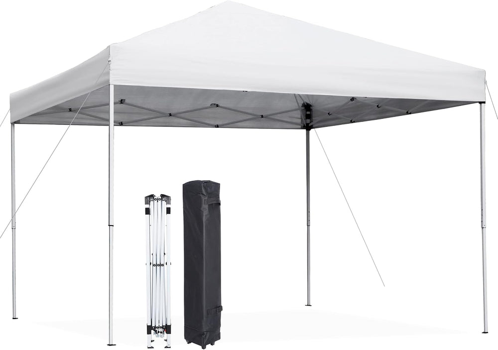 10 x 10 FT Pop Up Canopy Tent - Instant Outdoor Canopy with Wheeled Carry Bag...