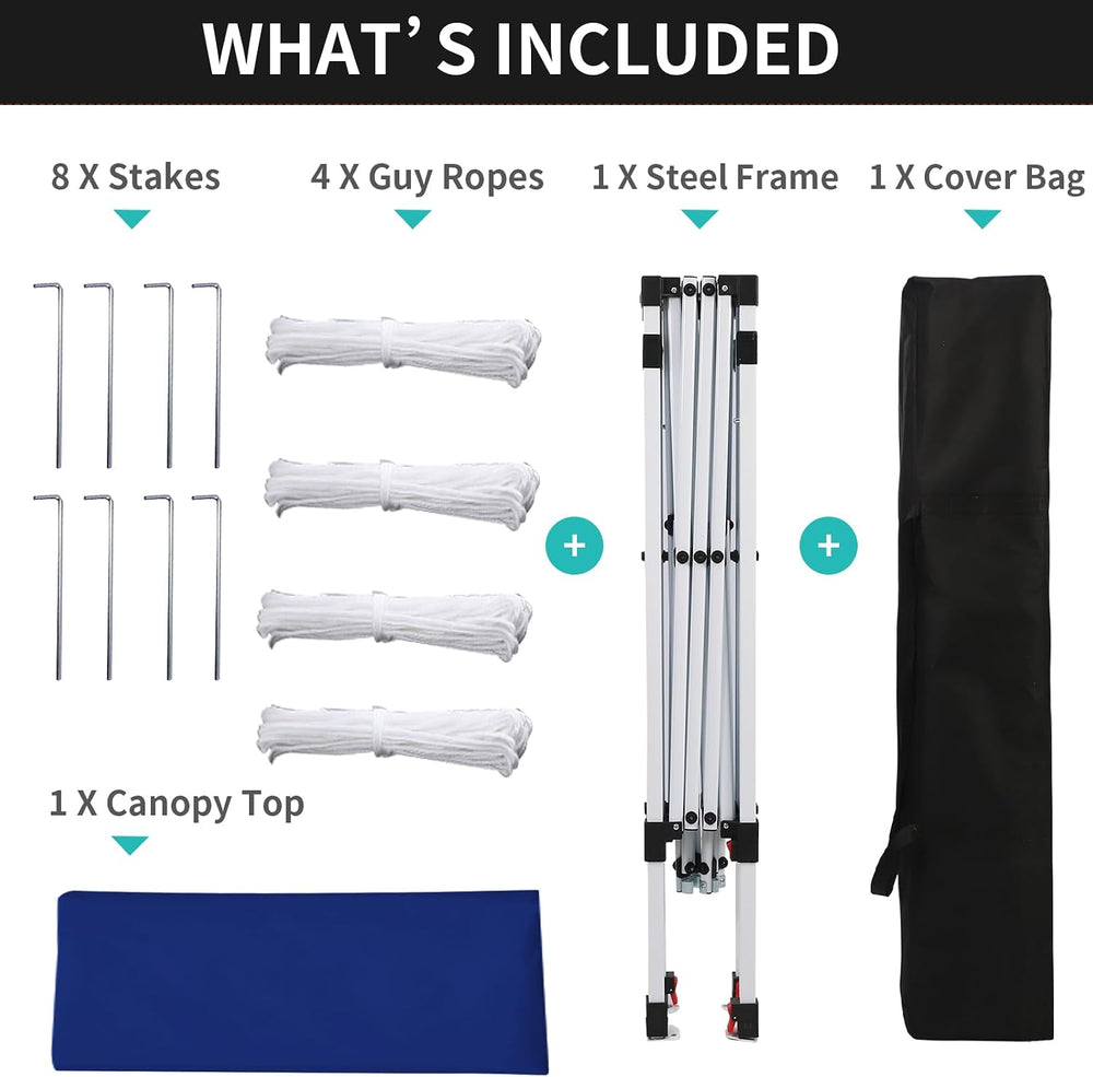 Northroad 10x10ft Pop Up Canopy, Popup Outdoor Canopy Tent with Wheeled Carry...