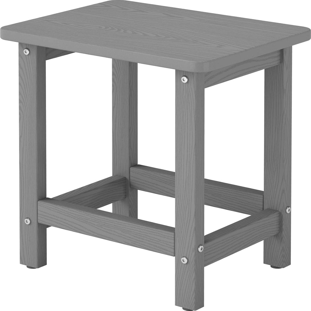 Weatherproof Outdoor Side Table, HDPE Small Outdoor Table for Adirondack, 16....