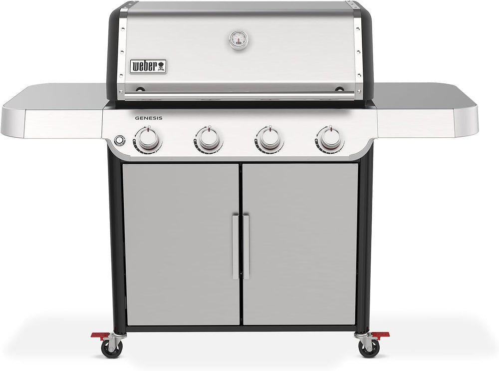 Weber® Genesis S-415 Gas Grill, Propane Grill, Stainless Steel BBQ Grill
