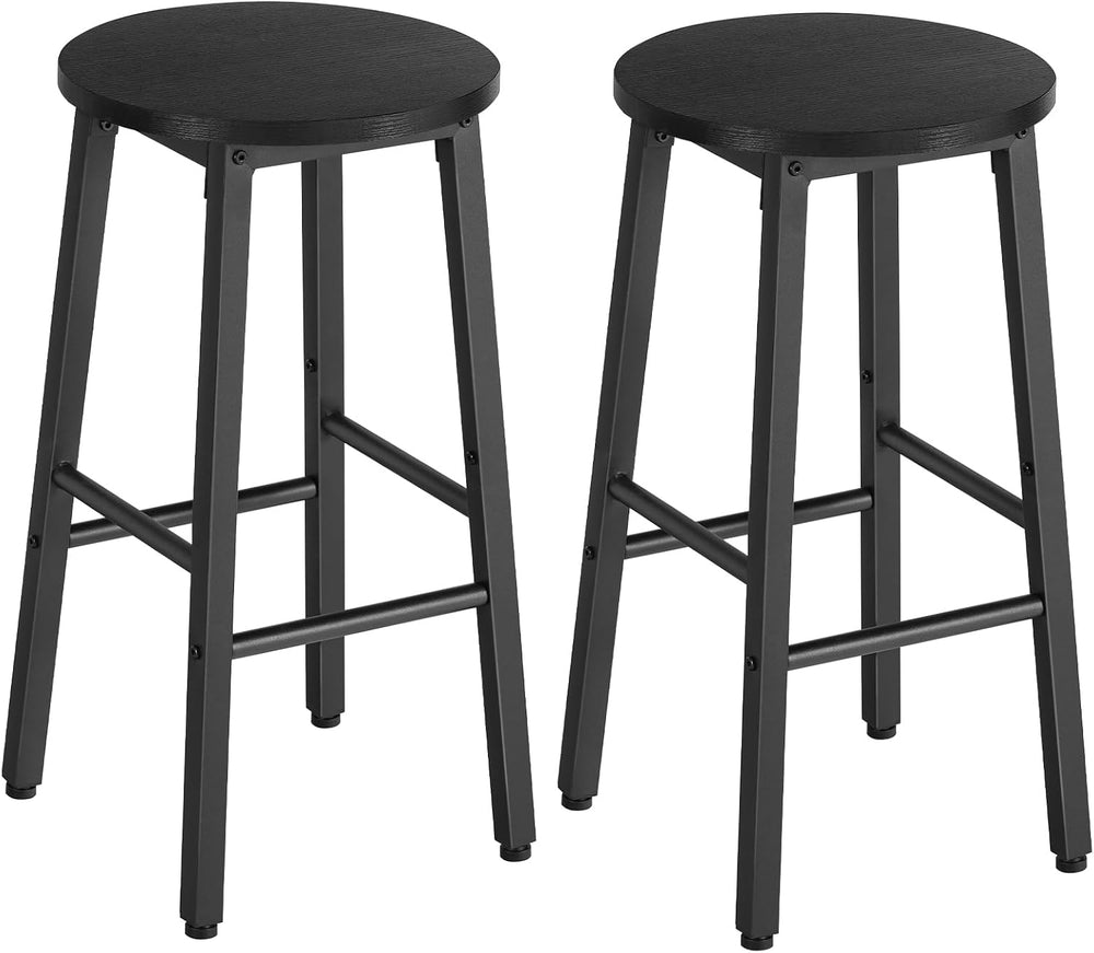 HOOBRO Bar Stools, Bar stools Set of 2,Counter Height Bar Stools, 24.8" ...