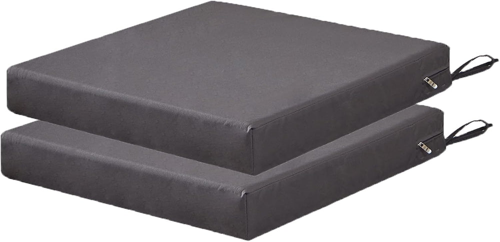 SAMTY Outdoor Chair Cushions, Waterproof Patio Seat Cushion of 2, 20X20X3