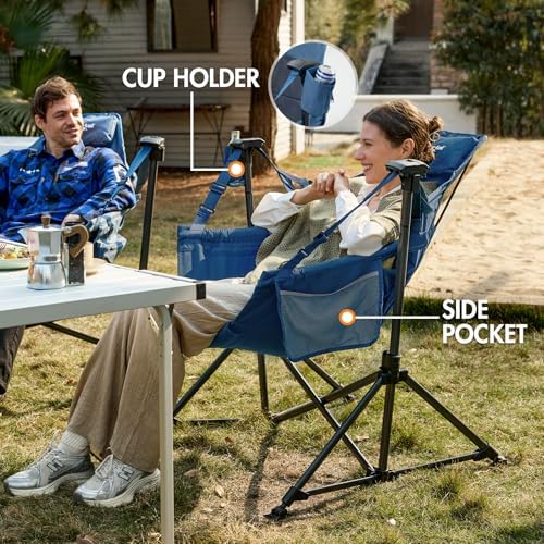 Portal Hammock Camping Chair,Adjustable Recline Backrest,Blue