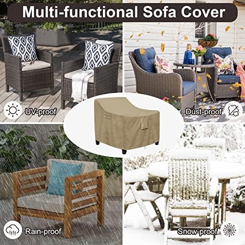 PureFit Outdoor Chair Covers Waterproof 2 Pack Patio Furniture Seat Covers