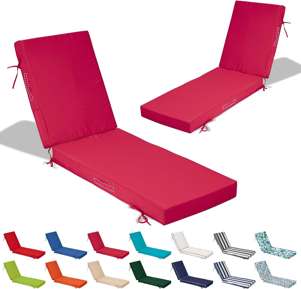 72x21x4in Lounge Cushions for Outdoor Furniture,Outdoor Lounge Chair Cushions...