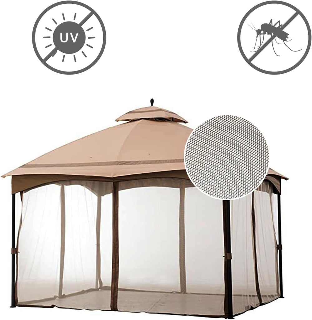 Gazebo Universal Replacement Mosquito Netting,10' x 12' Outdoor Canop...