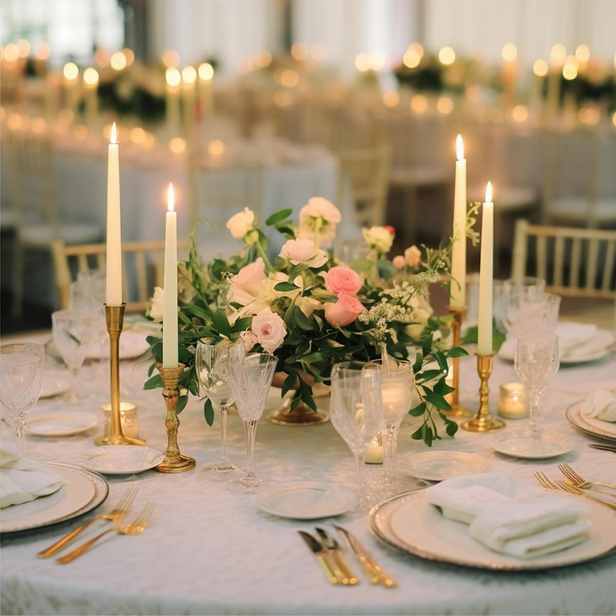 flameless taper candles bulk, 11 inch battery operated showing dimensions